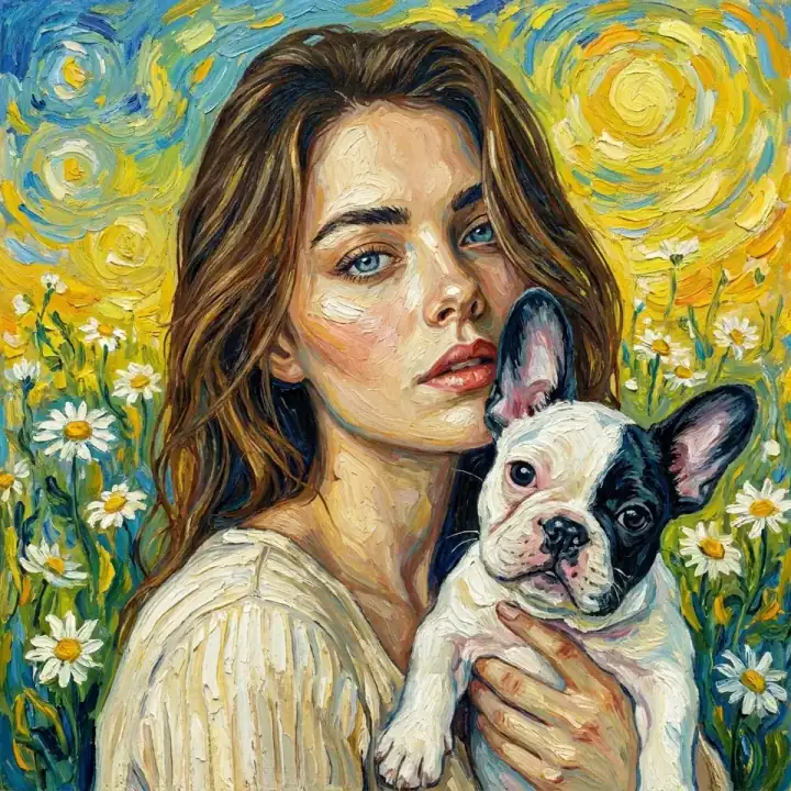 Van Gogh human and pet portrait style preview