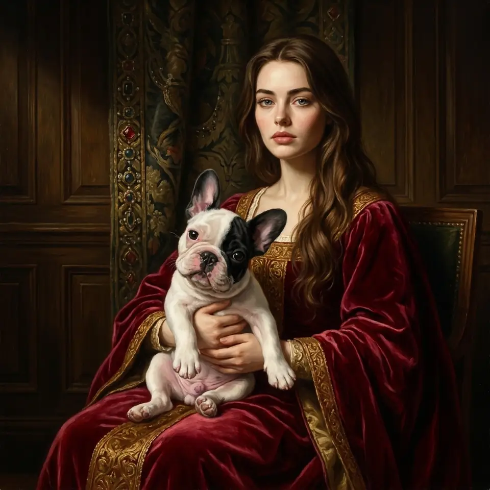 Oil Painting human and pet portrait โ PawDressed