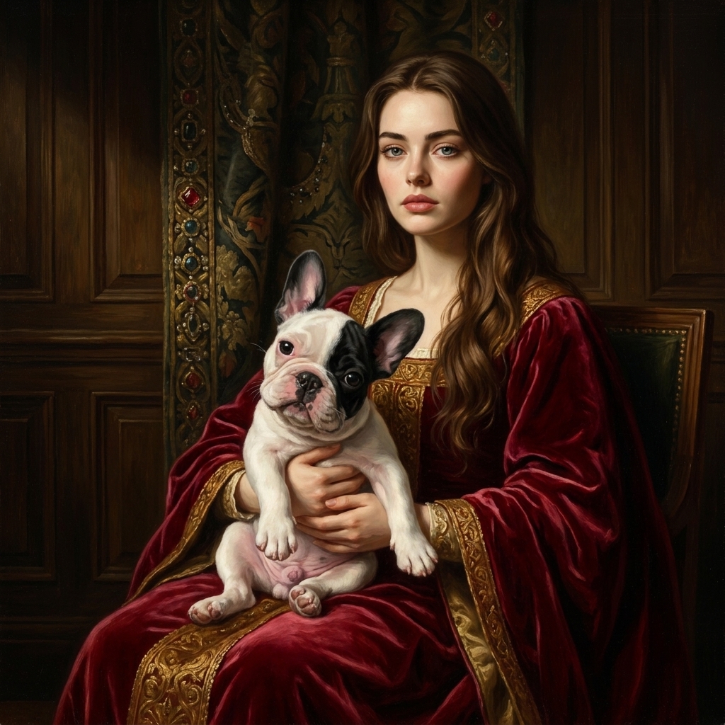 Oil Painting human and pet portrait โ PawDressed